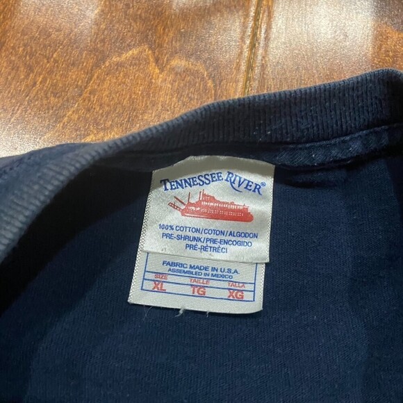 Tennessee River Vintage Basketball American Tradition Navy T-Shirt Men's Size XL - Picture 5 of 7